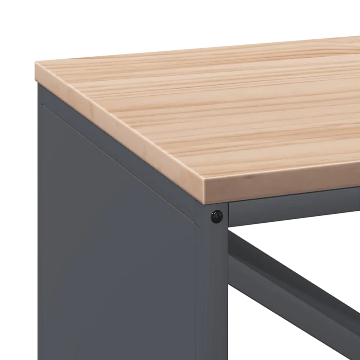 Brennholzregal Kaminholzregal mit massiver Kiefernholzplatte Anthrazit 100,5x35,5x40 cm – robust, stapelbar & trocknungsoptimiert für Kamin, Ofen & Wohnzimmer