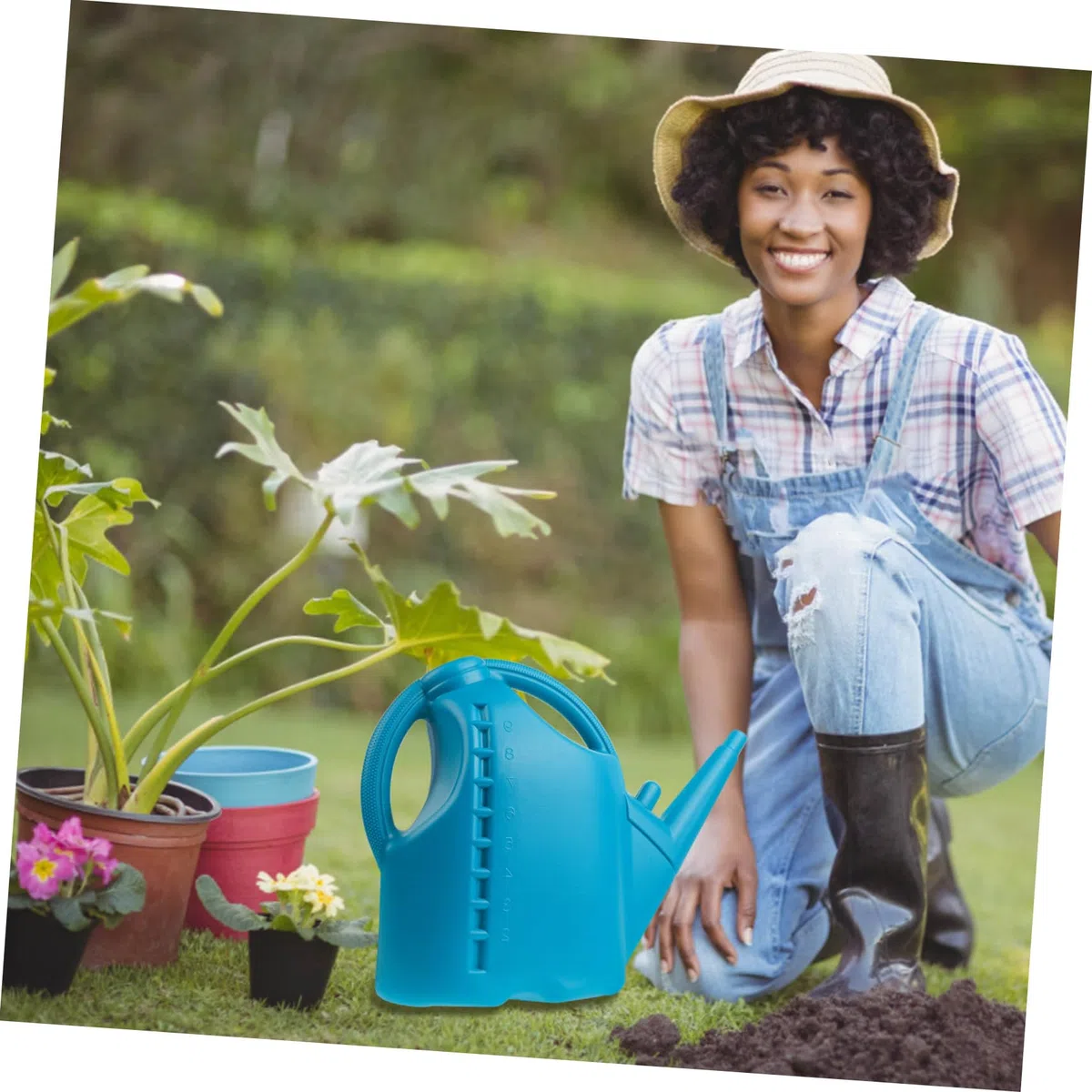 10l Kunststoff Gießkanne mit Langem Ausguss für Präzises Bewässern Großer Sprühflasche für Gartenpflanzen und Zimmerpflanzen