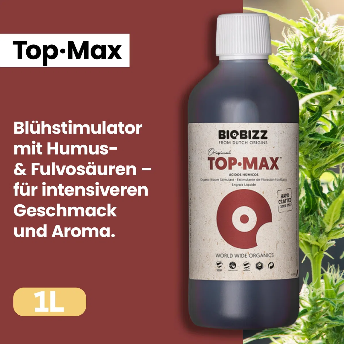 Biobizz XXL Trypack Indoor Set mit Bio Bloom, Bio Grow und Top Max je 1L und Bio Up, Bio Down je 250ml inklusive Messpipette