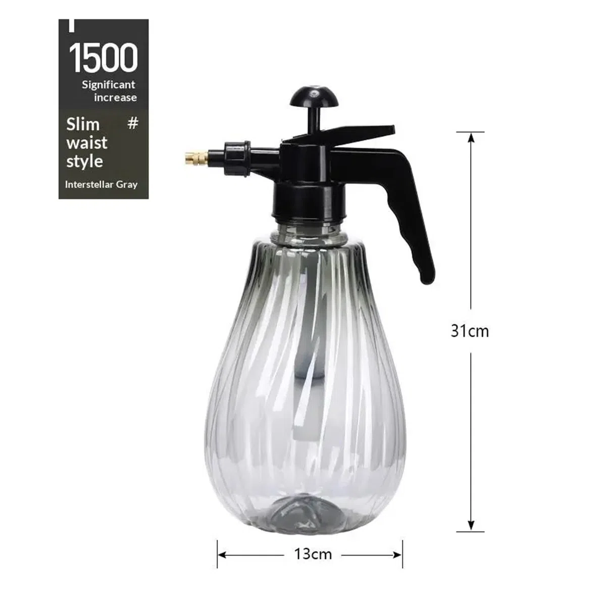 Drucksprühflasche, 1500 ml, Pumpsprüher für Gartenarbeit, Pflanzenpflege, Rasenpflege, effiziente Bewässerung, robuste Gartengeräte