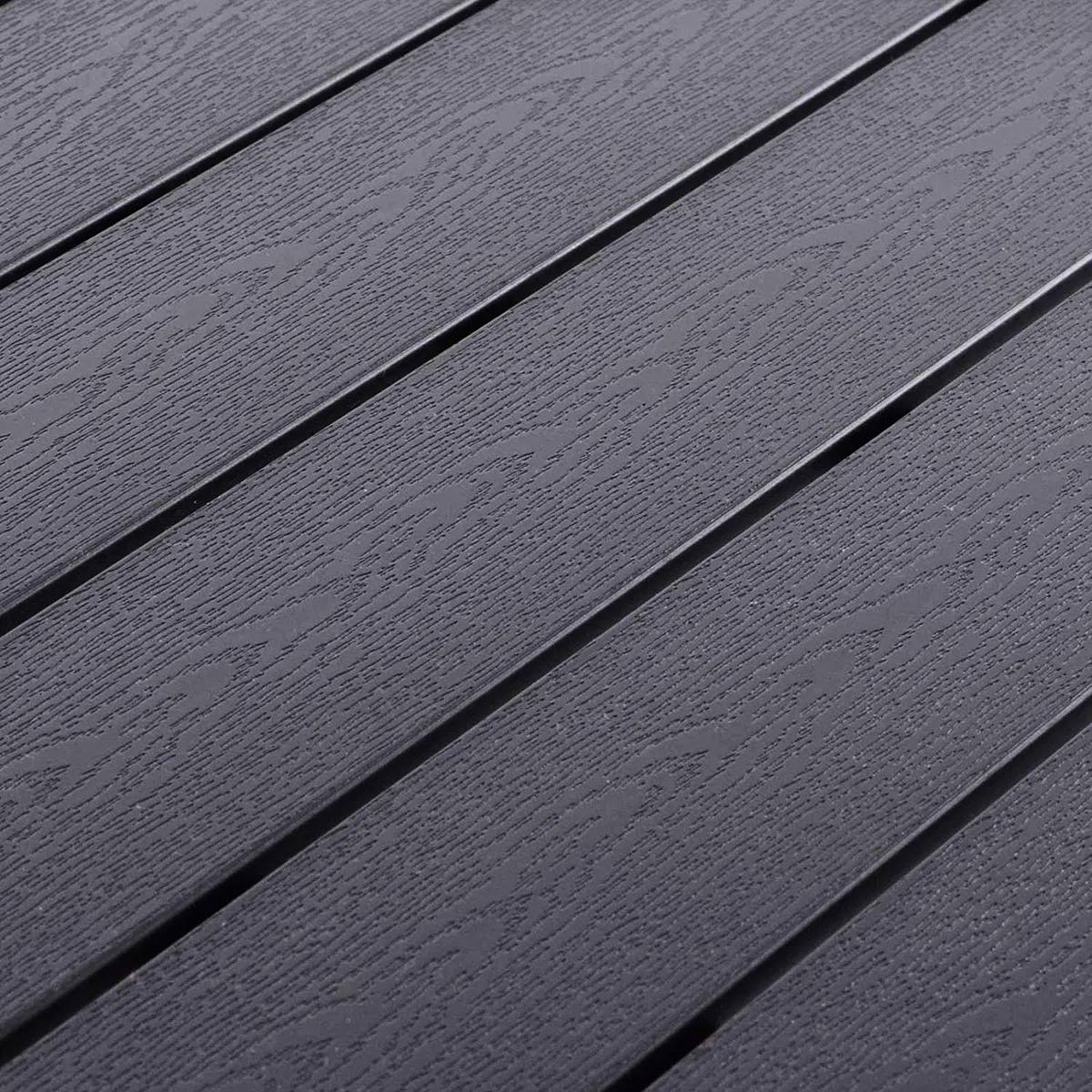 Mojawo XL Aluminium Gartentisch anthrazit/schwarz Esstisch Gartenmöbel Tisch Nonwood Holzimitat wetterfest 180x90x74cm