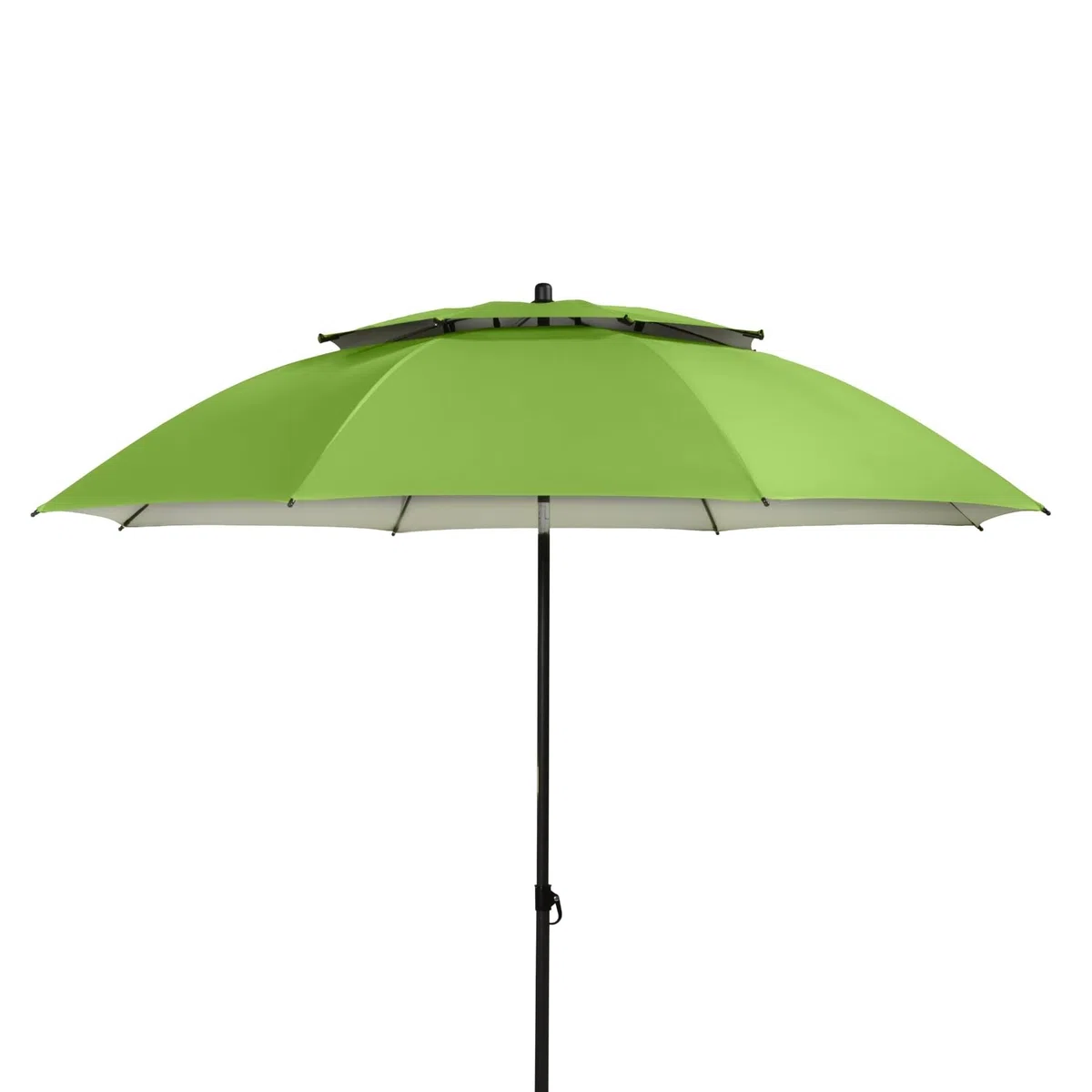 doppler derby Windprofi 200cm in Apfelgrün I Sonnenschirm für Strand sowie Balkon & Terrasse I Schirm höhenverstellbar I Mit UV-Schutz I knickbar I Für Freibad I Strandschirm