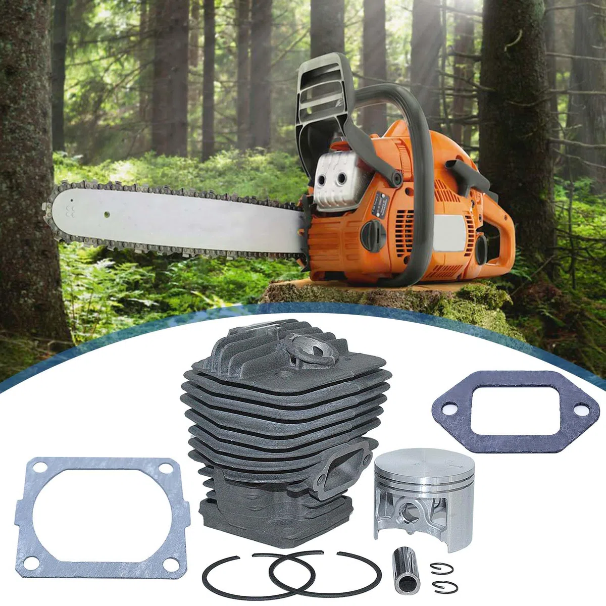 54mm Zylinderkolben Kit für Stihl MS660 066 MS650 064 Serie ersetzen 1122 020 1211.