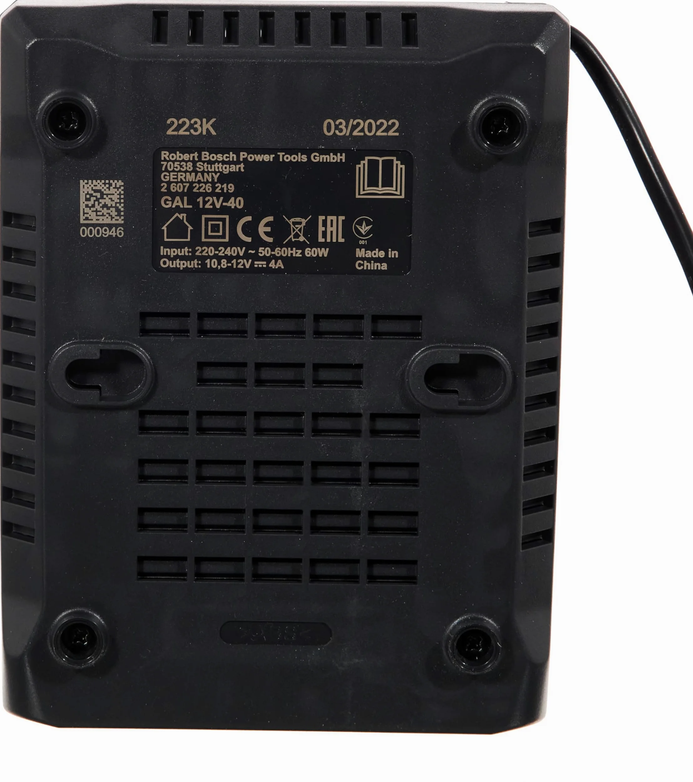 Bosch Professional Singlevolt-Li-Ion-Schnellladegerät GAL 12V-40 (Zubehör für 12 V Li-Ion-Akkus von Bosch Akku-Geräten)