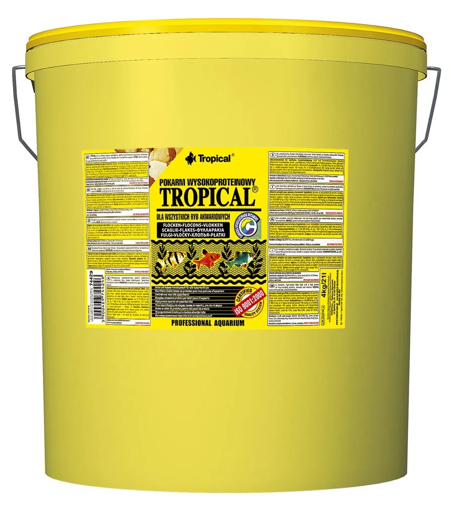 Tropical Hauptfutter (Flockenfutter) für alle Zierfische, 1er Pack (1 x 21 l)