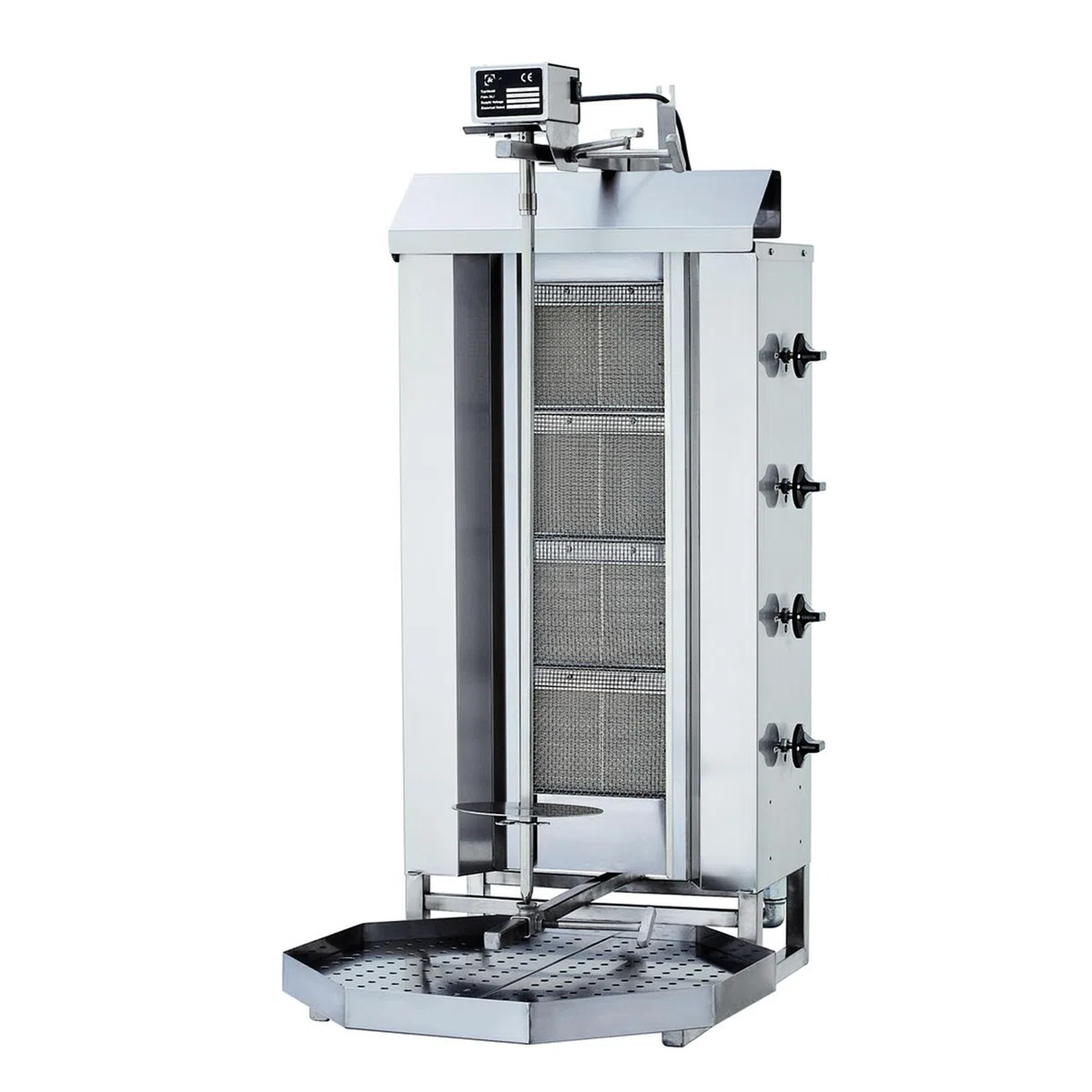 Döner- / Gyrosgrill 4 Brenner Motor oben (Erdgas)