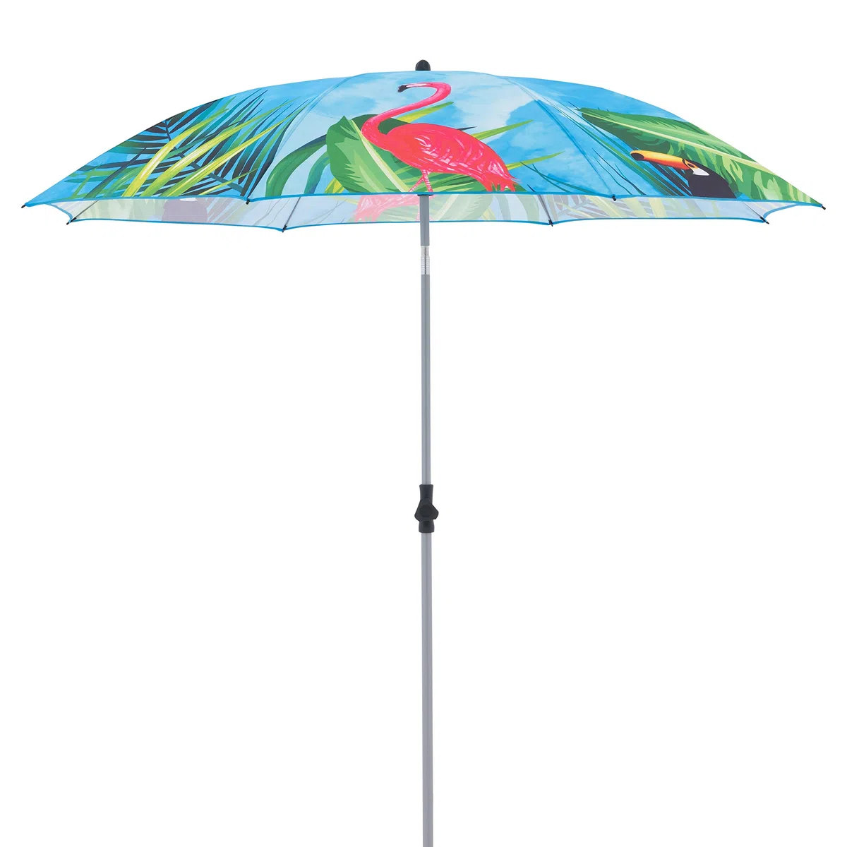 Doppler GS BASIC 200 - Sonnenschirm für Balkon oder Garten - Regenabweisend - Knickbar - ca. 200 cm - Flamingo