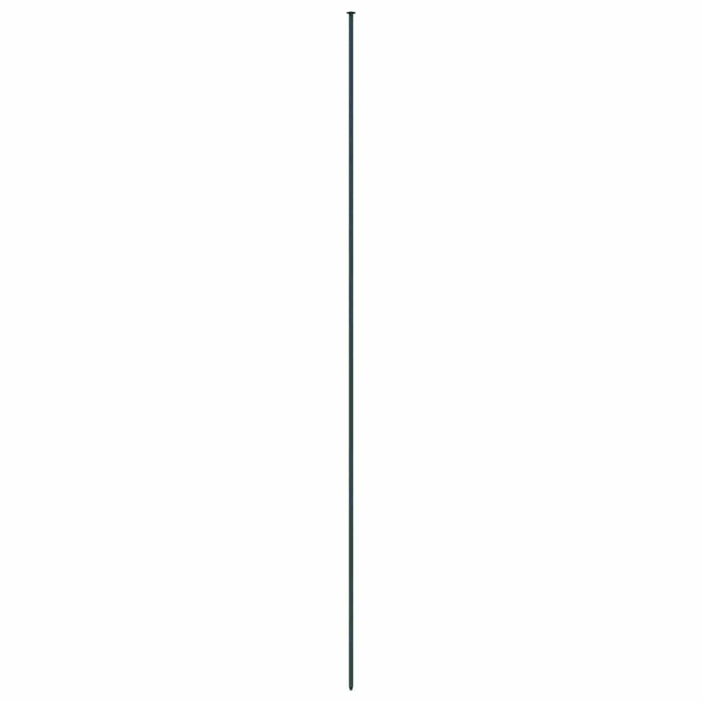 Teichzaun Set 8 Stück grün Stahl 50 x 80 cm Gartenzäune Zaunelemente für Terrasse und Vorgarten mit windschutz und sichtschutz für Garten und Grundstück Begrenzung