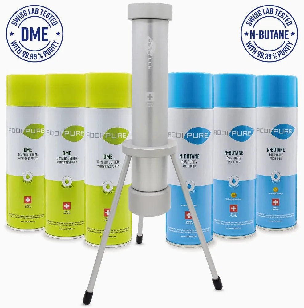 Extraktor PEO 240 * 50, höhenverstellbar, Lebensmittel echtes Aluminium, eloxiert. Füllmenge bis zu 120g. 3-lagiges Filtersystem für höchste Reinheit.