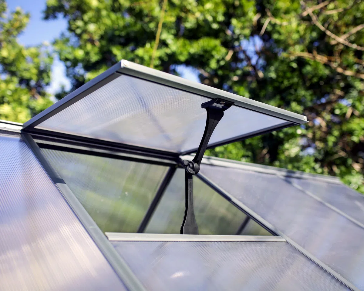 Palram - Canopia | Hybrid Gewächshaus, grün in cm 190x185x209 (LxBxH) klare Seitenwände