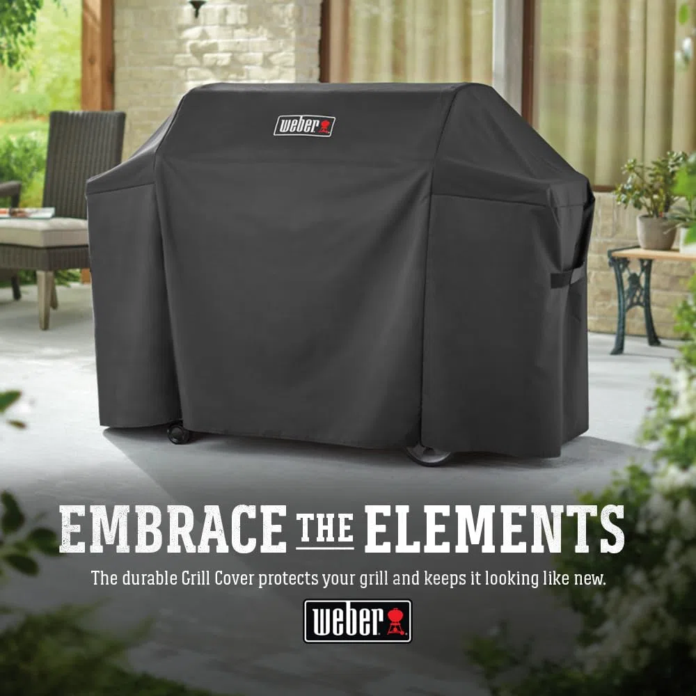 Weber Genesis II 400 Series Premium Grillabdeckung, strapazierfähig und wasserdicht, passend für Grillbreiten bis zu 65 Zoll