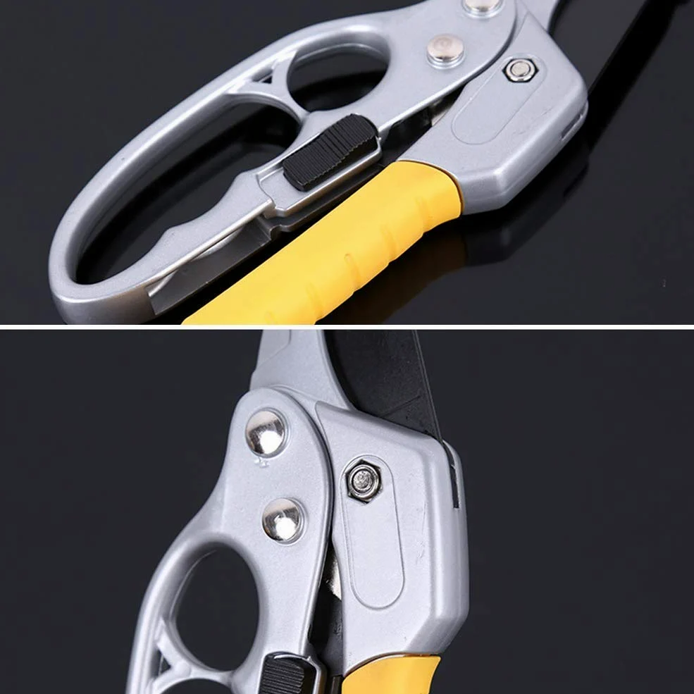 Ratschen-Hand-Astschere mit rutschfestem, ergonomischem Griff, handpflegend gestaltete Baumschere für den Garten