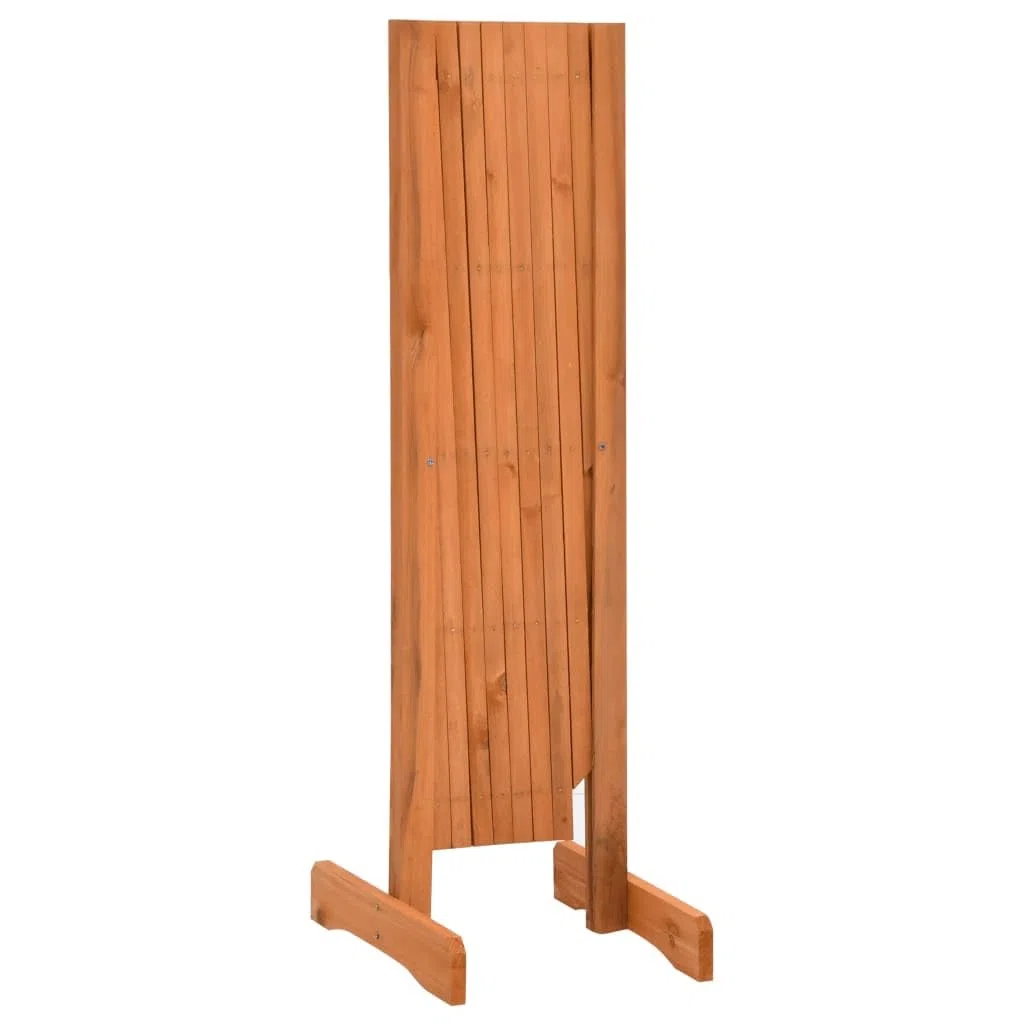 Garten-Rankzaun aus massivem Tannenholz 150x80 cm, orange lasiert, erweiterbar Zaunelement für Sichtschutz, Begrenzung, Privatsphäre im Außenbereich, ideal für Terrasse, Balkon, Vorgarten