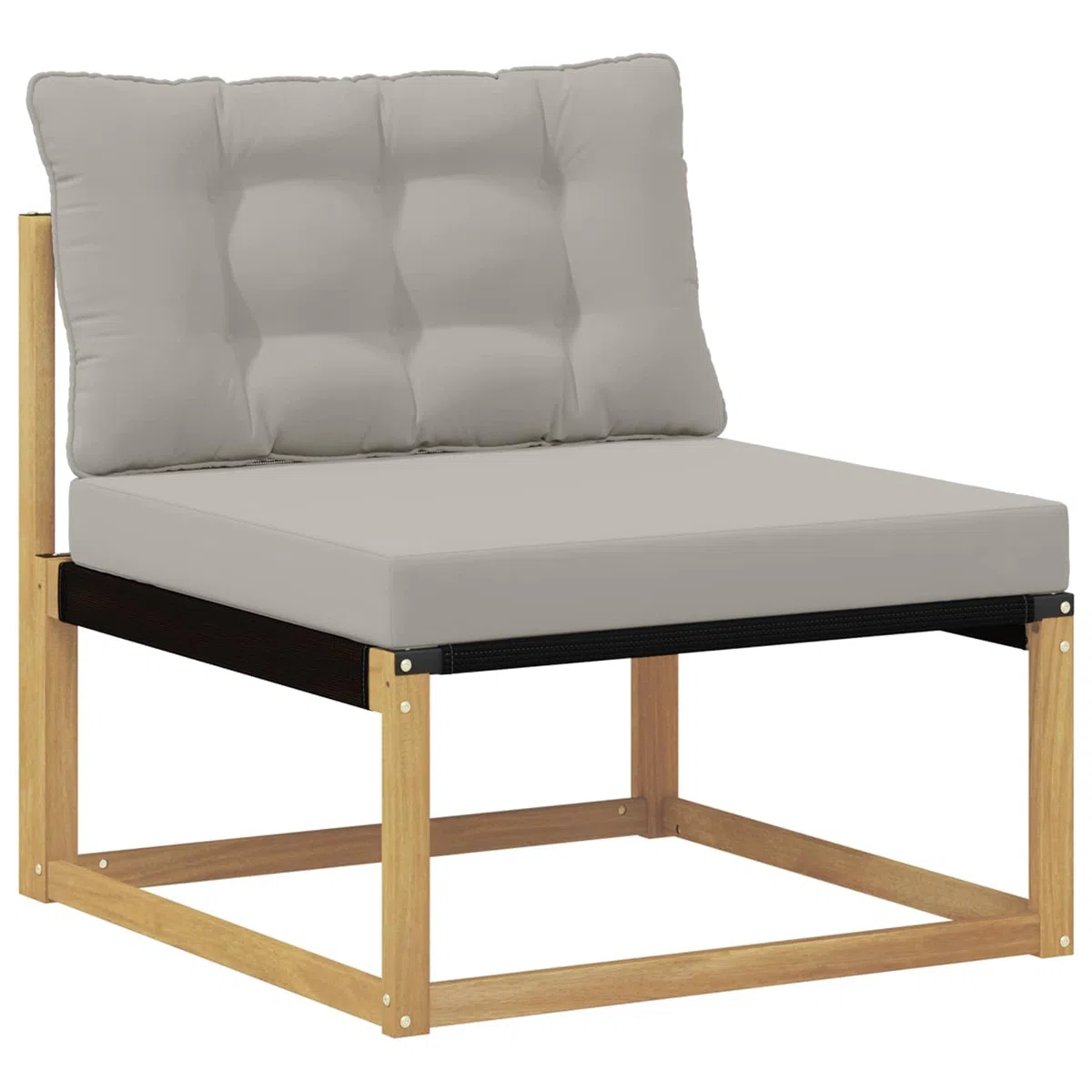 Gartenmöbelgarnitur Set 9-teilig aus massivem Akazienholz wetterfest Moderne Sitzgruppe für Terrasse Balkon Garten Esszimmer Wohnzimmer mit Tisch, Sofas, Sesseln, Aufbewahrung