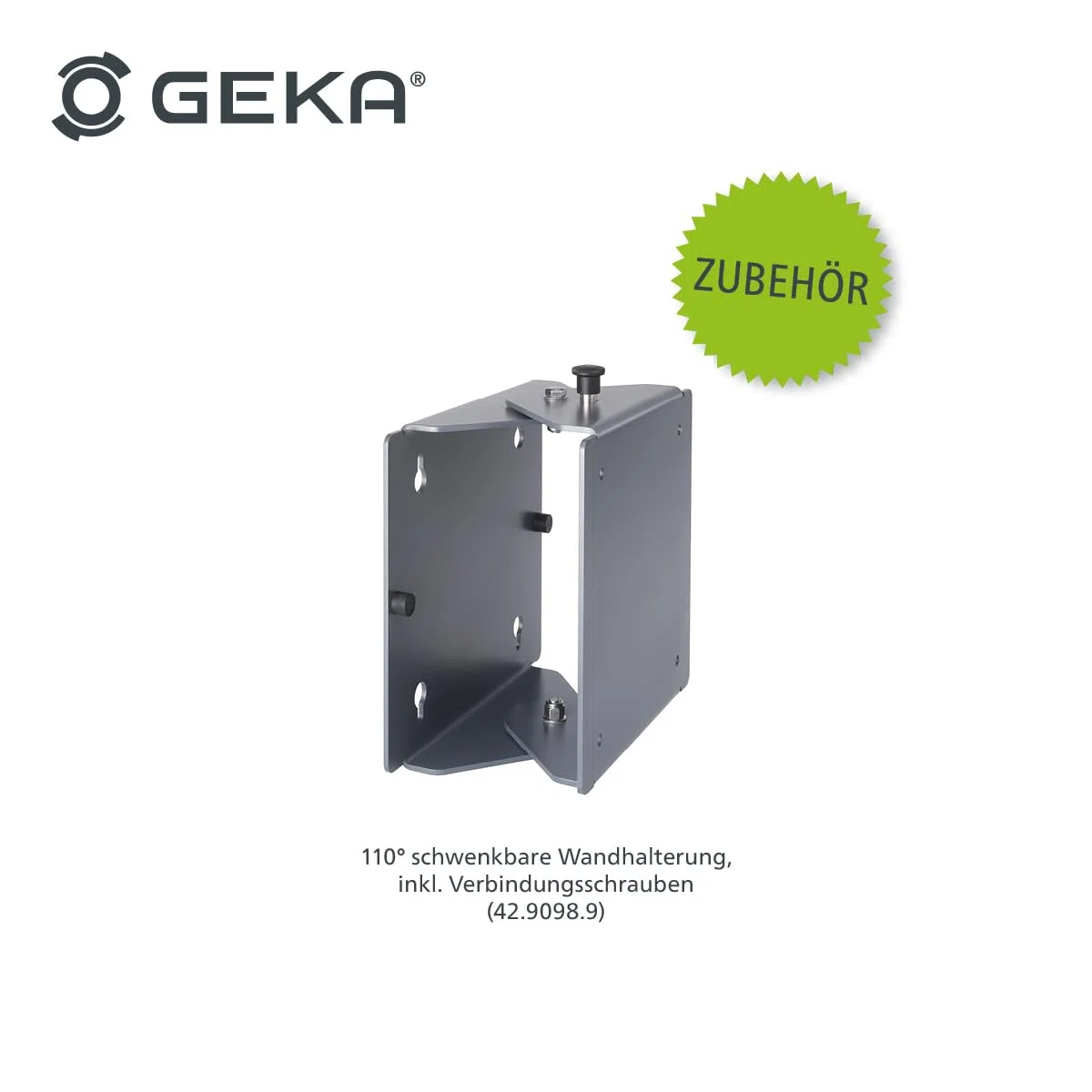 GEKA plus Automatischer Schlauchaufroller PA30SK (robuster Schlauchaufroller, Stahlkonstruktion, autom. Rückzug, schrittweise Arretierung, mit 30 m Wasserschlauch), Grau