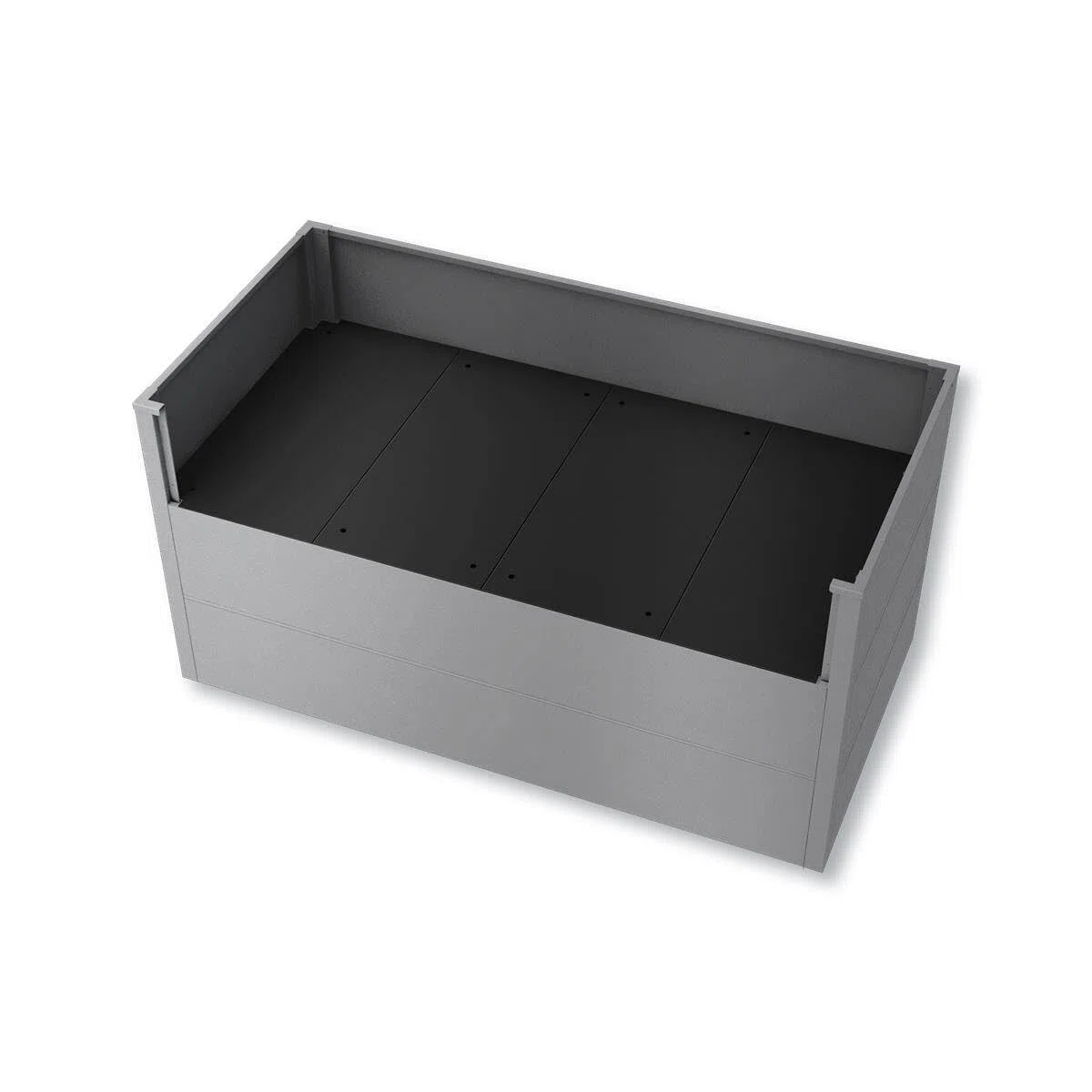 Metzler Zwischenboden für Hochbeete 150 x 75 x 77 cm – stabile Einlegeboden-Erweiterung, verzinkter Stahl, pulverbeschichtet, reduziert Erdvolumen