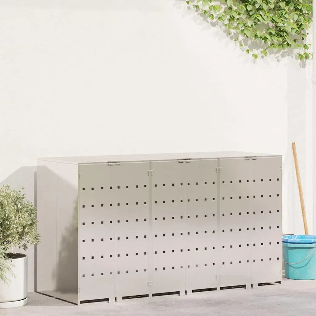 Mülltonnenbox 3er Mülltonnenboxen 240L Box für Mülltonnen Edelstahl