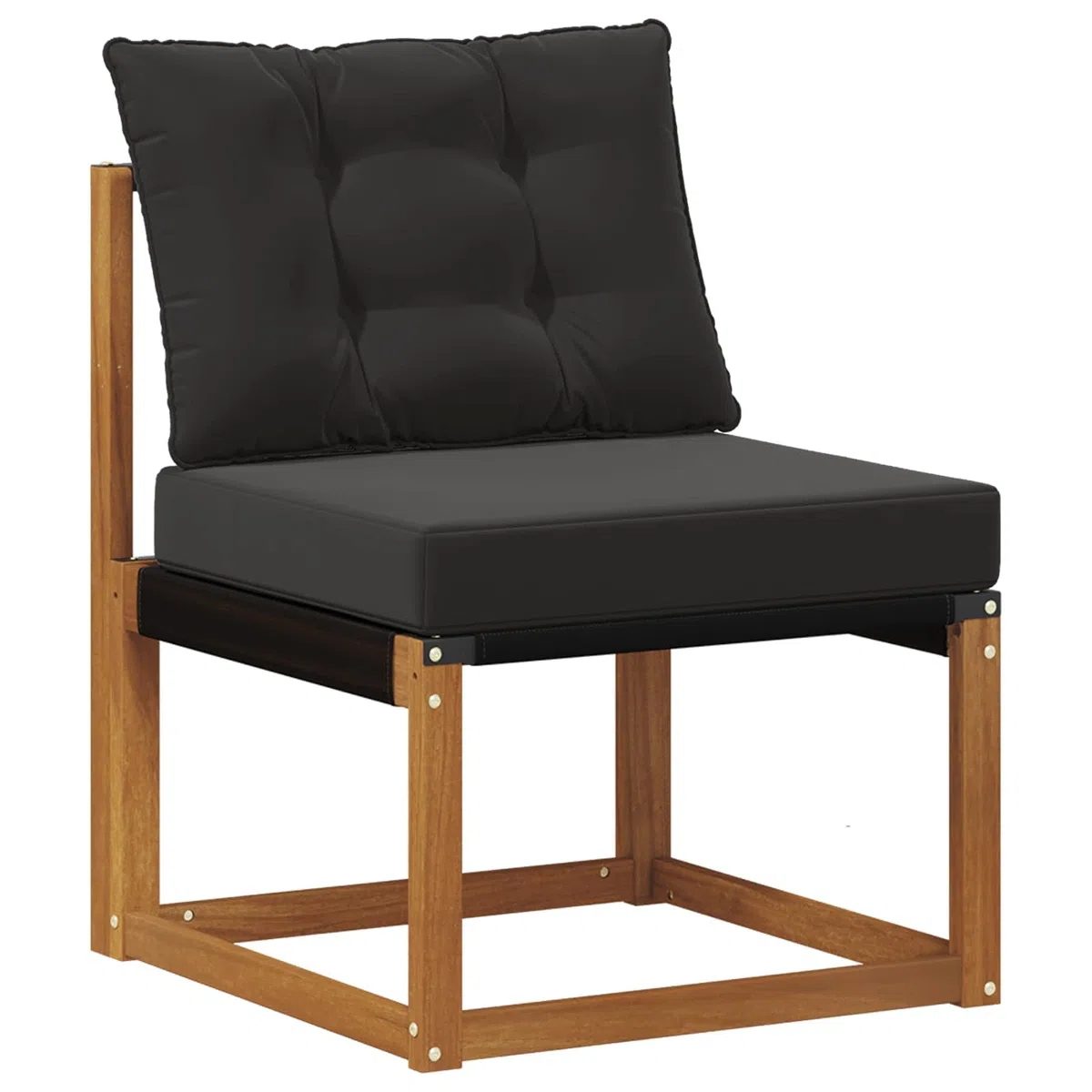 Outdoor-Sofagarnitur mit Kissen 5 Stück Modernes Akazienholz Set für Garten Terrasse Balkon Wohnzimmer Esszimmer wetterfest langlebig bequem vielseitig