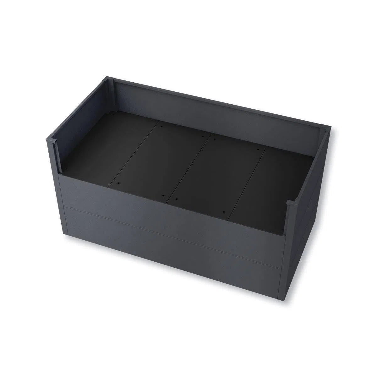 Metzler Zwischenboden für Hochbeete 150 x 75 x 77 cm – stabile Einlegeboden-Erweiterung, verzinkter Stahl, pulverbeschichtet, reduziert Erdvolumen