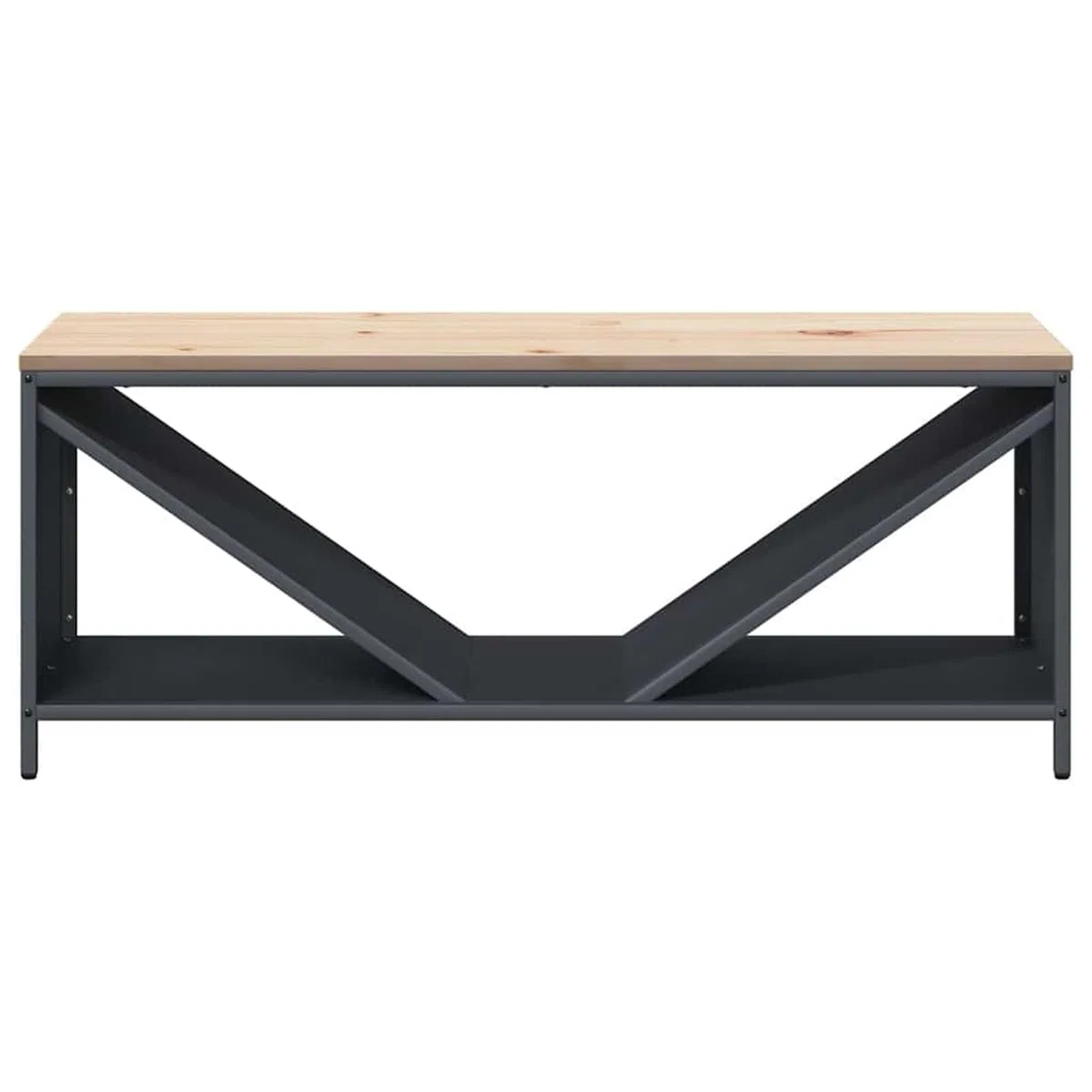 Brennholzregal Kaminholzregal mit massiver Kiefernholzplatte Anthrazit 100,5x35,5x40 cm – robust, stapelbar & trocknungsoptimiert für Kamin, Ofen & Wohnzimmer