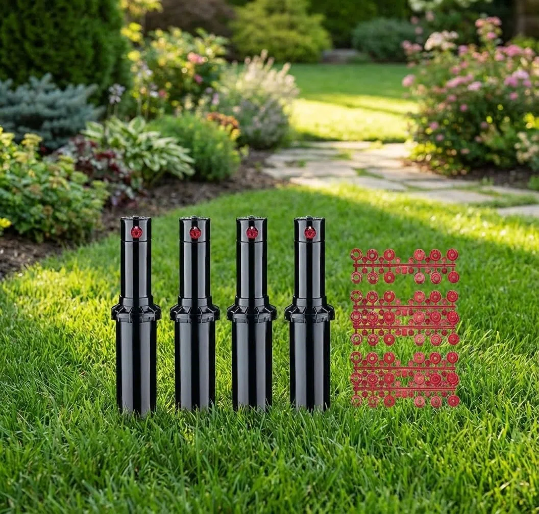 Suinga 5 stück Sprinkler Hunter PGP ADJ Rasensprenger, Reichweite 6,4 bis 15,8 m, Gewinde 3/4 Zoll