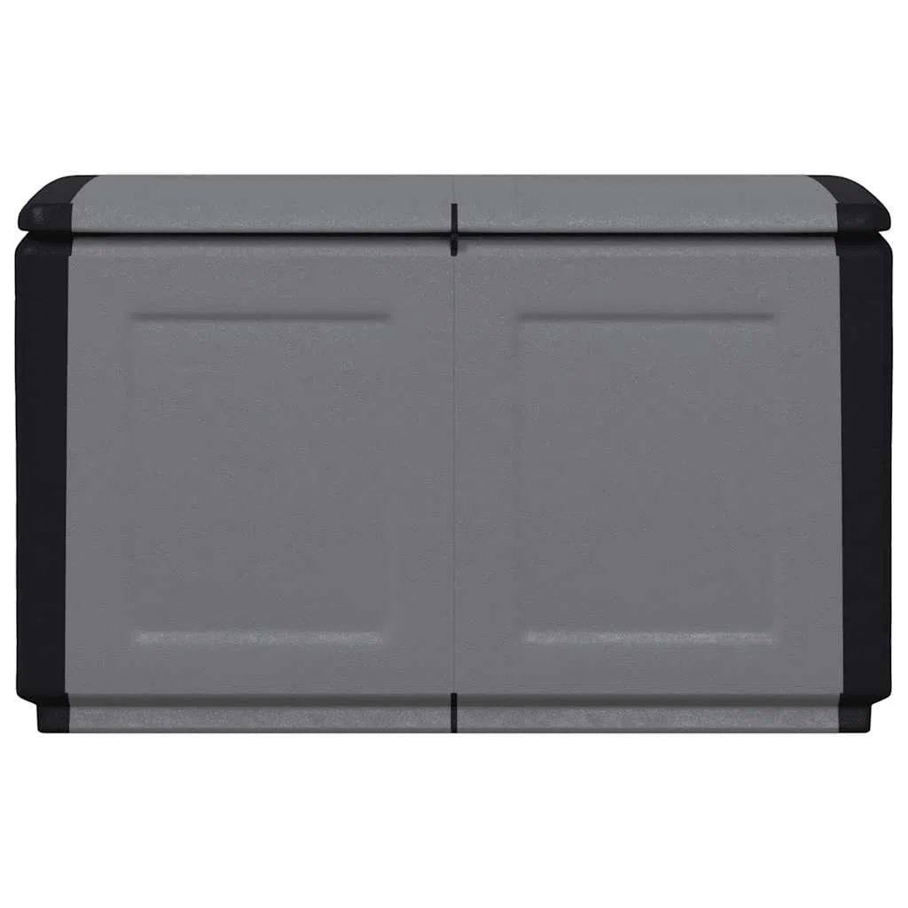 Garten-Aufbewahrungsbox 96x53x57 cm 230 L Dunkelgrau Schwarz Wetterfeste Aufbewahrungsbox für Auflagen und Kissen mit UV-Schutz und Stauraum