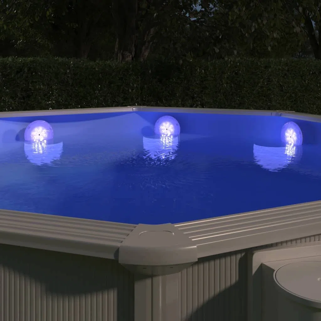 Unterwasser LED Poollampe mit Fernbedienung Weiß, 150 mm Kunststoff, IPX7, 13 LEDs, 2 Helligkeitsstufen für Schwimmbad, Whirlpool, Spa, Teich und Wasserdekoration