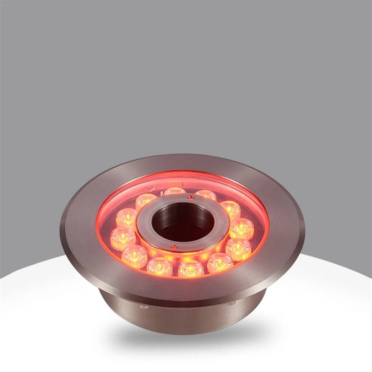 Poolbeleuchtung, LED-Brunnenlichter Edelstahl-Poollichter Frühlingslichter Bunte Fernbedienung RGB Quadratische Landschaftslichter Unterwasserlichter für Schwimmbad, Brunnen, Teich, Aquarium(RGB:D180m