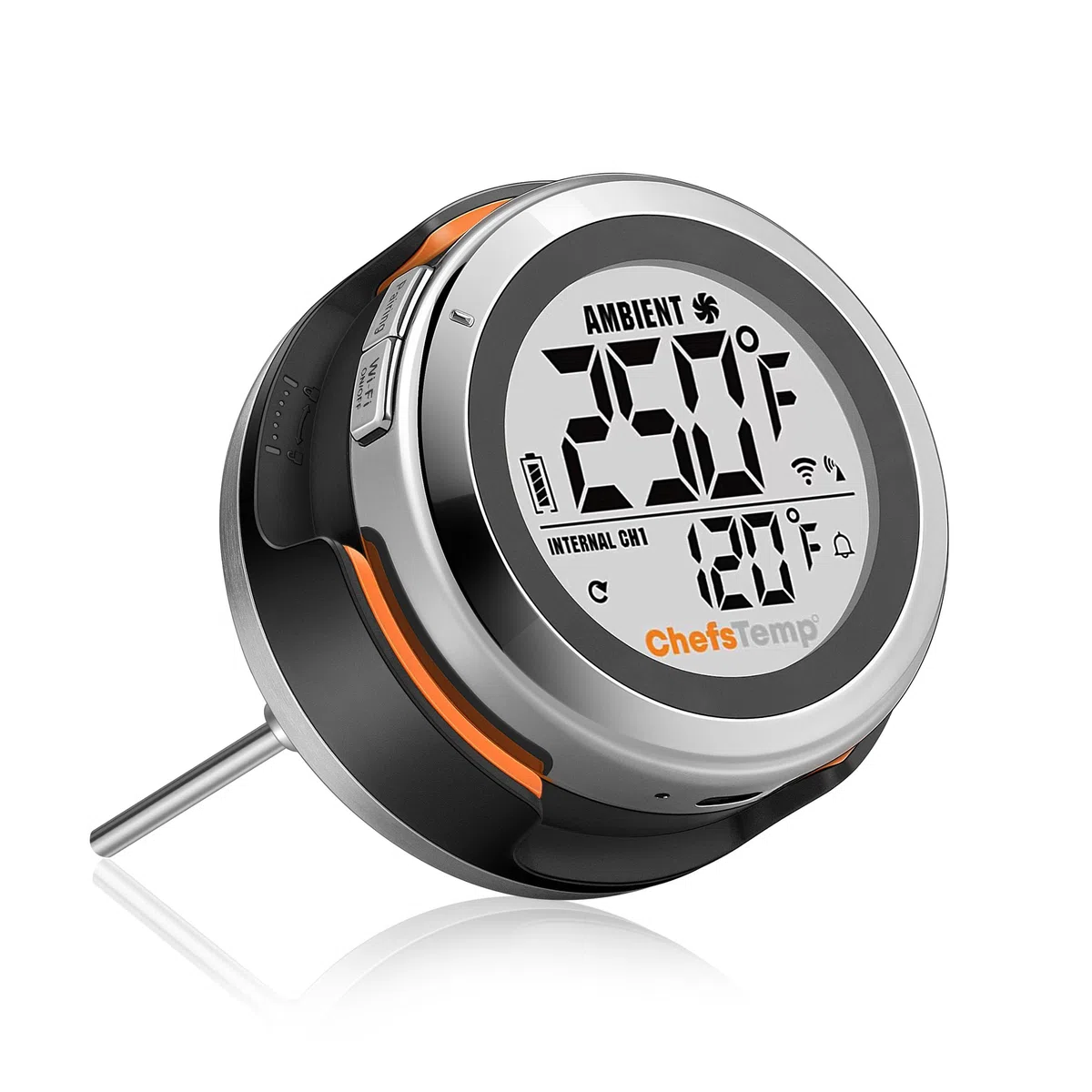 ProTemp S1 Intelligentes Patentiertes WLAN Bluetooth Thermometer für Weber Big Green Egg Grills Grills Räucherofen Zubehör Ersatz (BGE Version , passend für Big Green Egg)