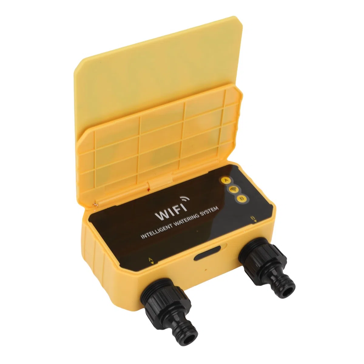 Haofy Automatisches Bewässerungssystem mit WiFi & Solarbetrieb 3200 mAh Akku für Garten, Rasen, Gewächshaus, Balkonbewässerung, Pflanzenpflege im Außenbereich