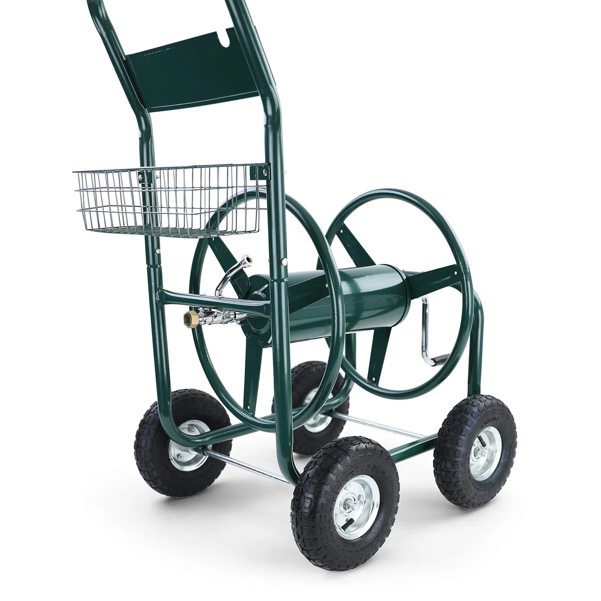 Schlauchwagen Schlauch Handwagen mit Handkurbel Grün bis 106m Gartenschlauch