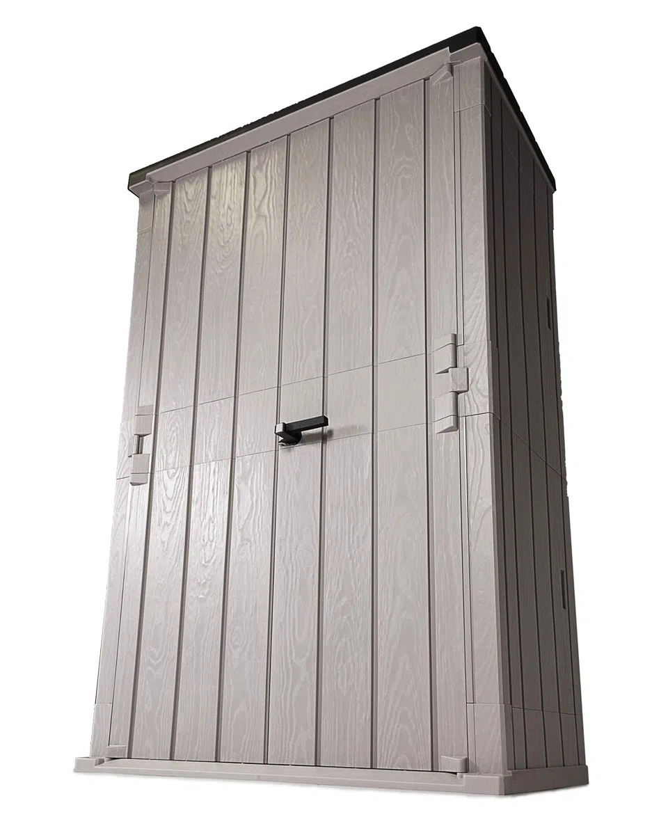 Ondis24 Mülltonnenbox Storer Basic/Basic XL/High Store Basic Gerätebox abschließbar für 2 Mülltonnen (1670 Liter, Grau-Anthrazit)