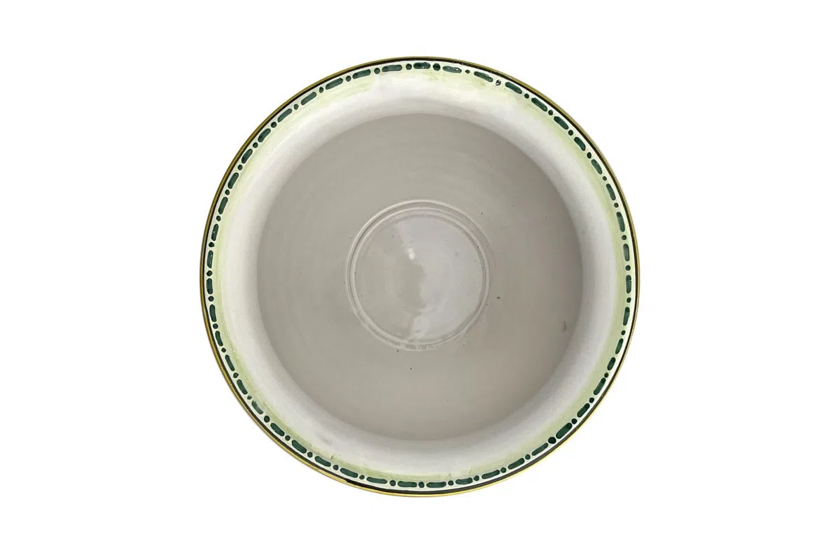 Cerames Pflanzkübel Keramik im sizilianischen Stil von Caltagirone Vaso di girasoli S – Italienischer Blumenkübel, runder Blumentopf für Innenbereich und Fensterbank, Ø 20 cm, Höhe 15 cm