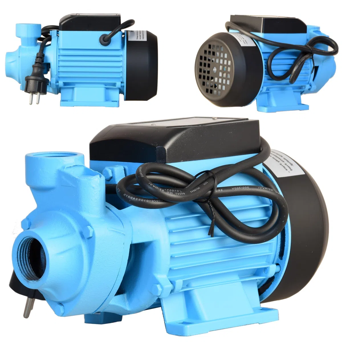 Wasserpumpe AQB 60 (370 W, 2100 l/h Förderleistung, 39m Förderhöhe) - für Sauberes Wasser - Hauswasserwerk Gartenpumpe Bewässerungspumpe Regenwasserpumpe