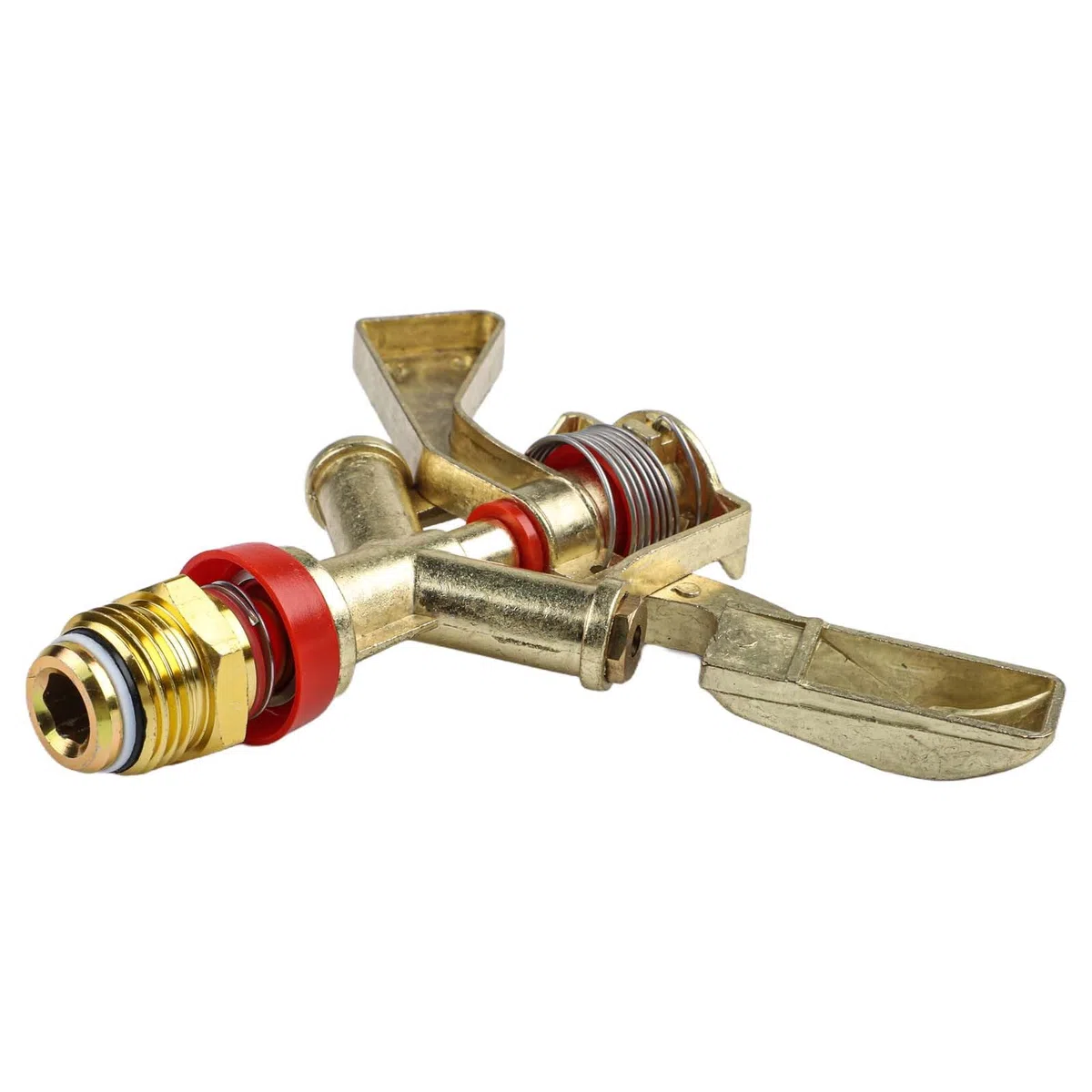 Messing-Sprinkler, 30,5 cm Außengewinde, verstellbare Grad-Rotation, Gartenbewässerungskopf, Rasen, Landwirtschaft, Bewässerung
