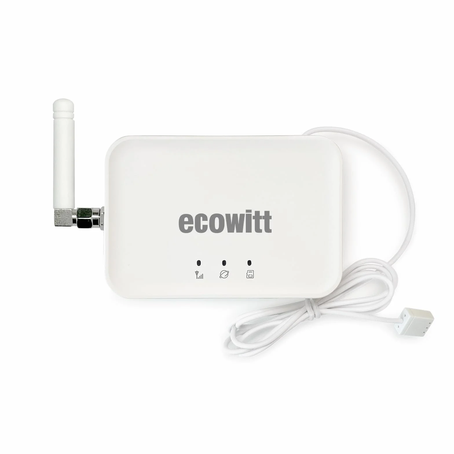 Ecowitt WIFI/Kabel-Gateway GW3000 für Wetterstationen mit Außensensor, eingebauter 3 in 1 Innen Barometer/Thermometer/Hygrometer Sensoren, Haus Ecosystem Wetterassistent mit SD-Kartenanschluss