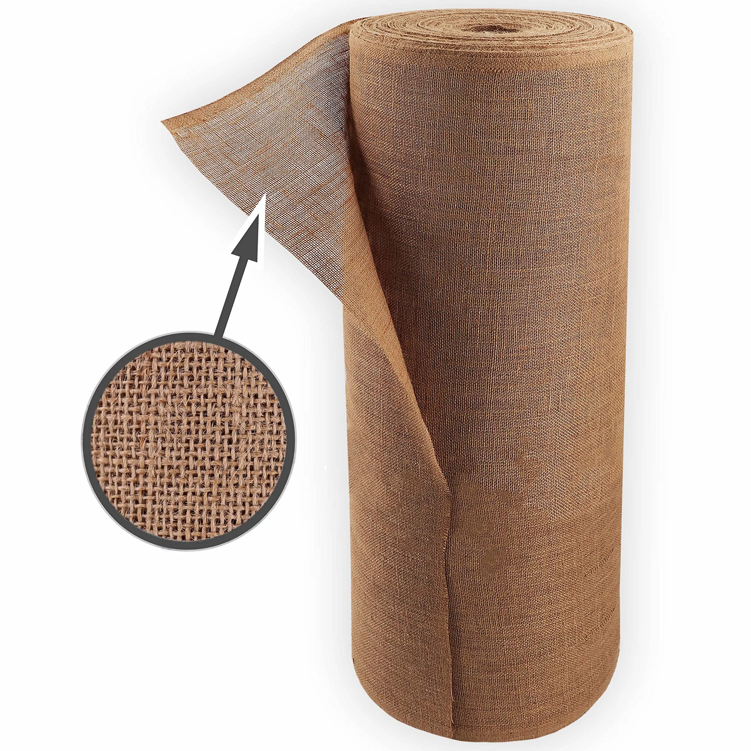 Aquagart 30m x 1m Jutegewebe 305g/m² Jutematte Gartenjute Jute Stoff für Dekoration Haus und Garten Sackleinen Juteband für Pflanzen Winterschutz natürliches Gewebe Wurzelschutz