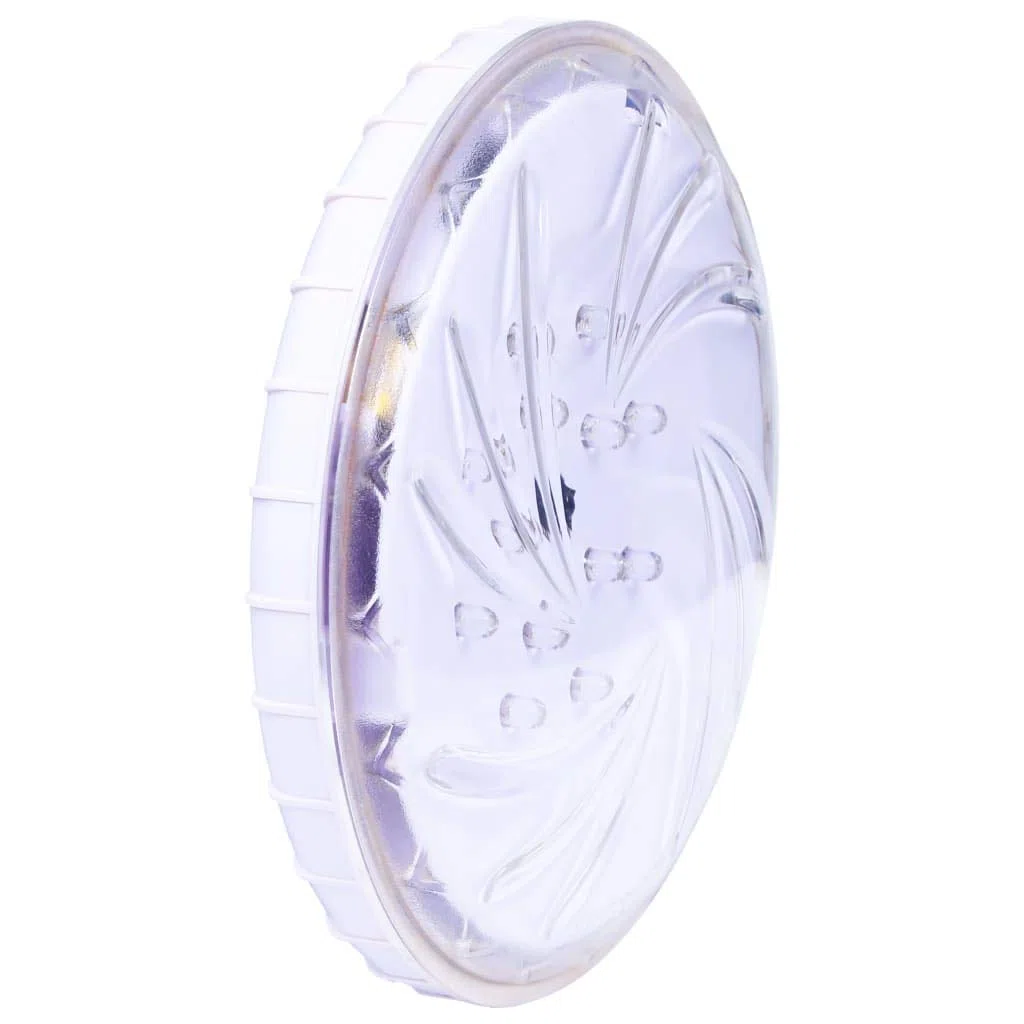 Unterwasser LED Poollampe mit Fernbedienung Weiß, 150 mm Kunststoff, IPX7, 13 LEDs, 2 Helligkeitsstufen für Schwimmbad, Whirlpool, Spa, Teich und Wasserdekoration