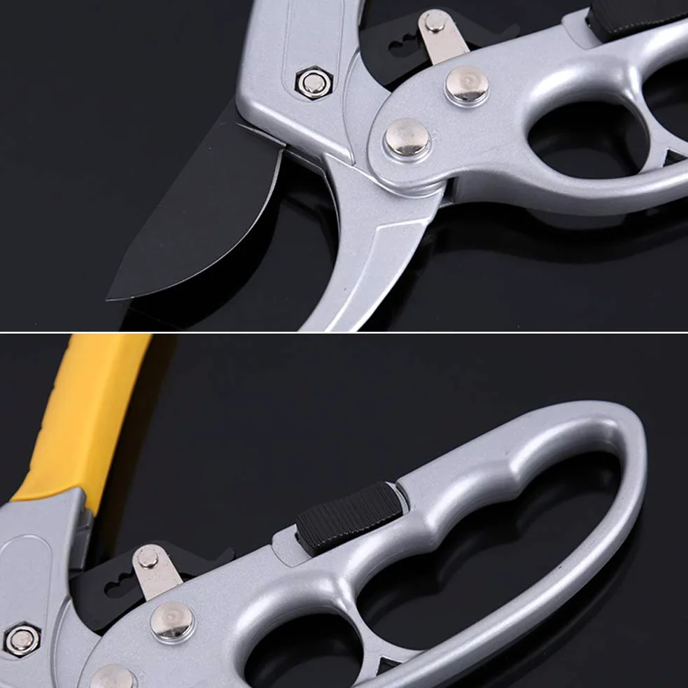 Ratschen-Hand-Astschere mit rutschfestem, ergonomischem Griff, handpflegend gestaltete Baumschere für den Garten