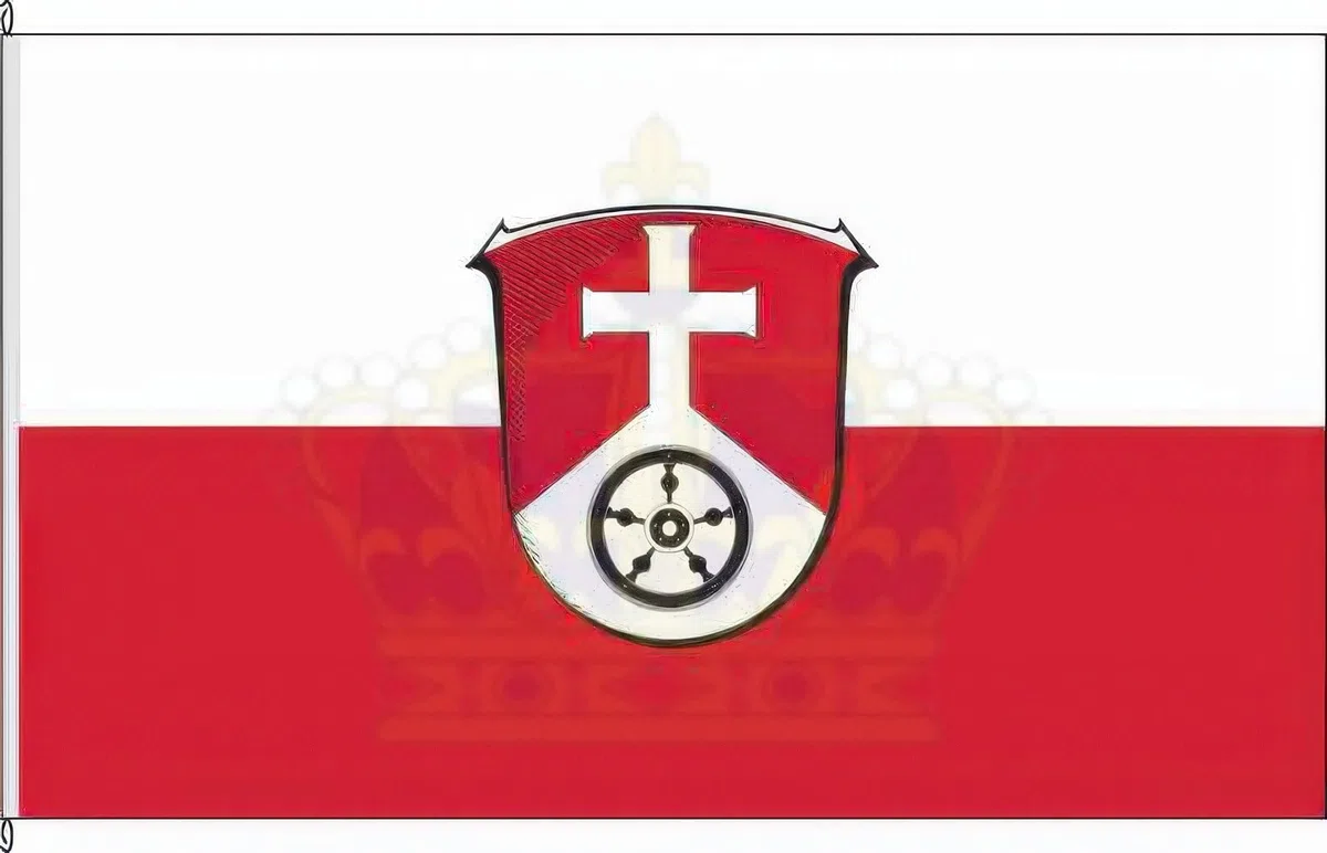 Zertifizierte Flagge Fahne Münchhausen - MR 150 x 400cm - Hochformatflagge doppelt gesäumt mit Karabinerhaken aus deutscher Flaggen-Manufaktur