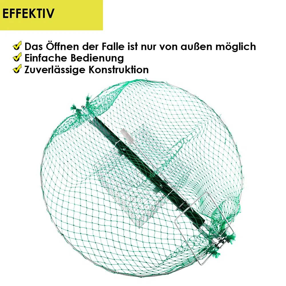 Petigi Lebendfalle Netz Vogelfalle Falle Vogel Vögel Umsiedeln Netzfalle Käfig Köderkäfig