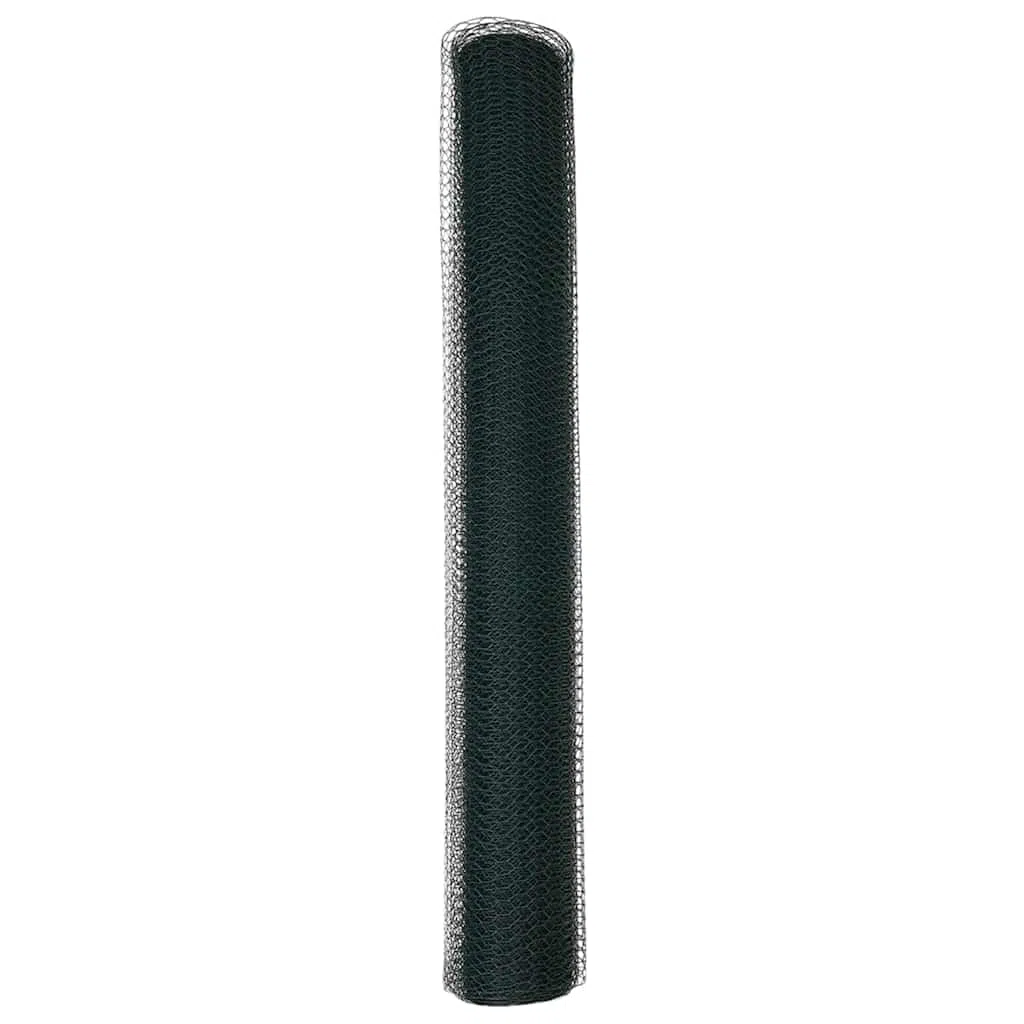 Hexagonzaun Grün aus PVC 1,2 x 50 m, Sichtschutz Zaunelement für Garten und Terrasse, wetterbeständig, blickdicht, als Trennwand und Windschutz für Außenbereich und Vorgarten