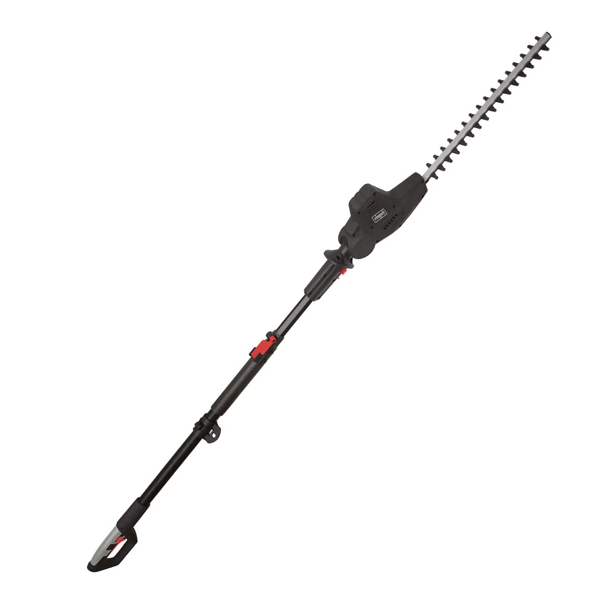 Scheppach Elektro Teleskop Hochentaster und Heckenschere TPX710 | 230V 710W | ausziehbar bis zu 4,5m Arbeitshöhe | Schnellwechselsystem | Mini Kettensäge | ProCut-Schwert | inkl. Gurt