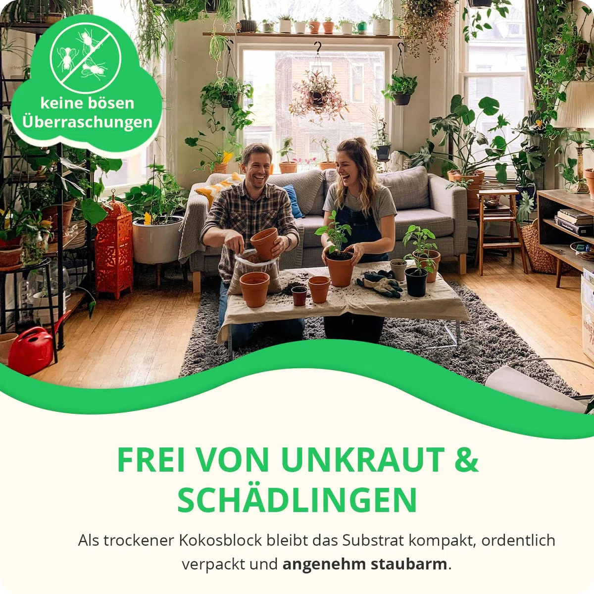 30x650g hochwertige Kokoserde für Pflanzen & Blumen | Block quillt zu 9L Pflanzenerde, torffreies Kokossubstrat, 100% natürliche Kokosfaser Erde mit pH 5,5–6,8