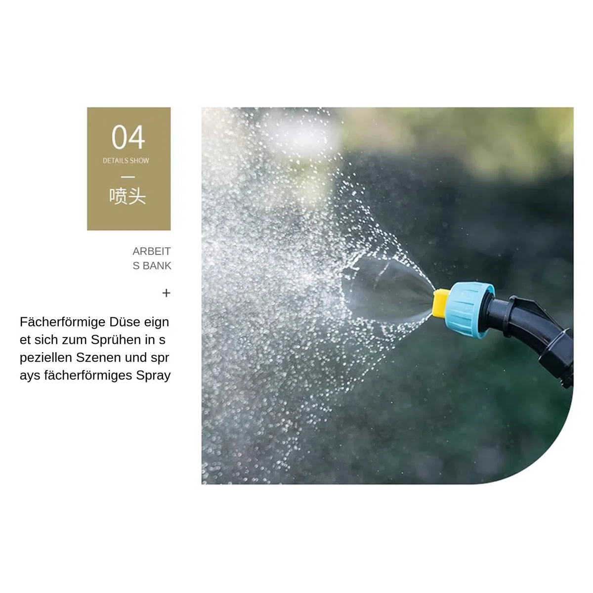Elektrischer Wassersprüher 3 Düsen Wiederaufladbarer Bewässerungszerstäuber | 5 L Akku-Sprühgerät mit Schultergurt und Teleskoplanze Für Autoaufbereitung Fenster Boden Pool Pflanzenpflege Außenber