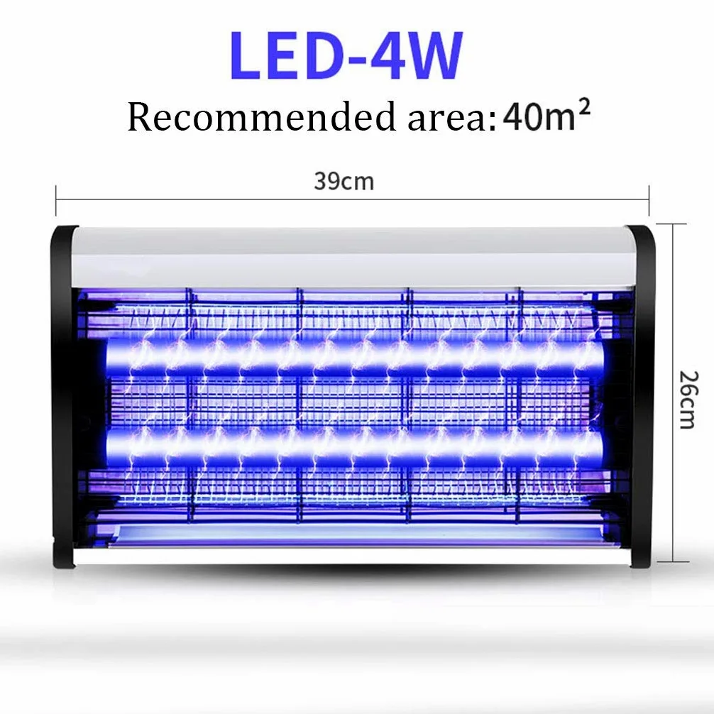 Mückenfalle, Insektenvernichter, Insektenvernichter, Mückenvernichter mit elektrischem Schock, energiesparende LED-UV-Lampe, LED-Mückenvernichterlampe (4 W)