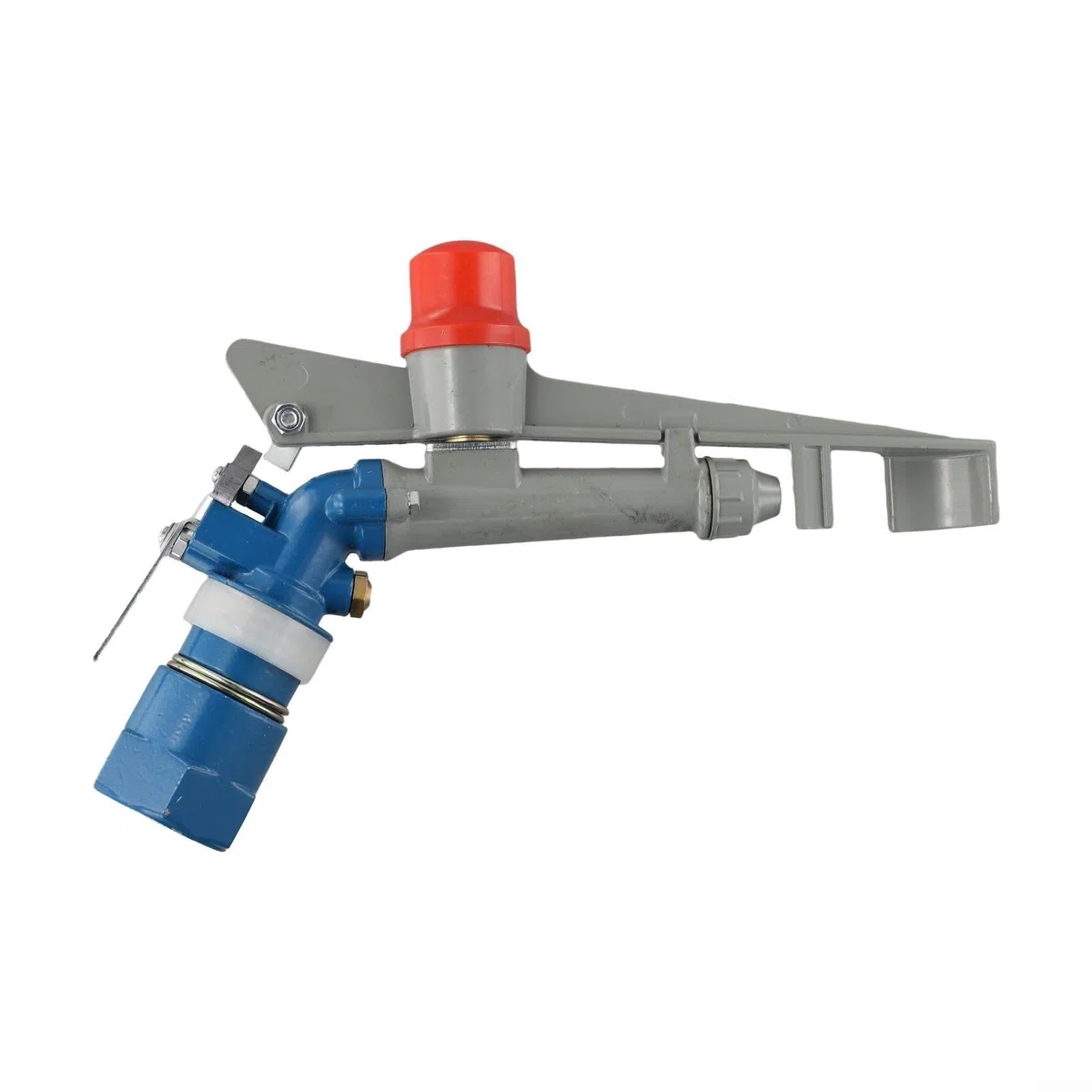 Verstellbarer rotierender Sprinkler, Zinklegierung, landwirtschaftlicher Bewässerungskopf mit 25–360 Grad Abdeckung und 39,6 m Reichweite für Garten, Rasen, Bauernhof, Erntebewässerung (6,3 cm)
