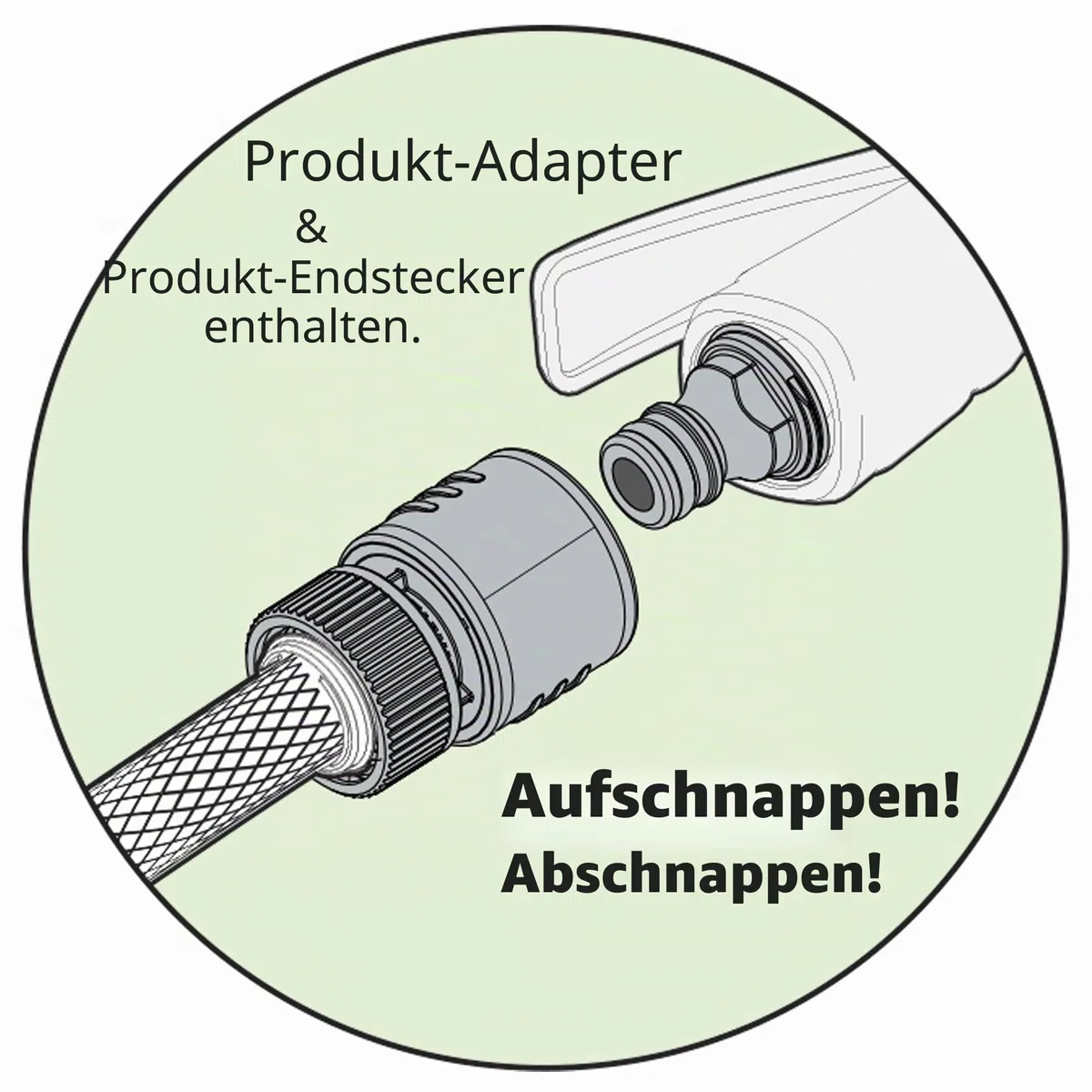Melnor, oszillierender Rasensprenger Turbo, 418 m², Quick-Connect-Bundle, 3-Fach verstellbar, schwarz/gelb, 65167AMZ XT