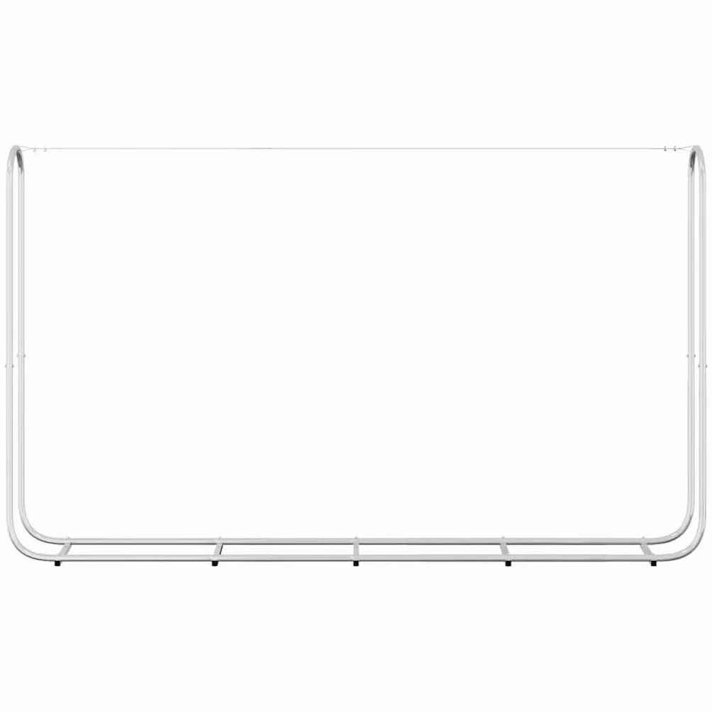 Kaminholzregal aus verzinktem Stahl 250x25x150 cm mit Stahldraht für Brennholz Lagerung im Garten Terrasse und Innenbereich, robust und wetterbeständig für Ofen und Kamin