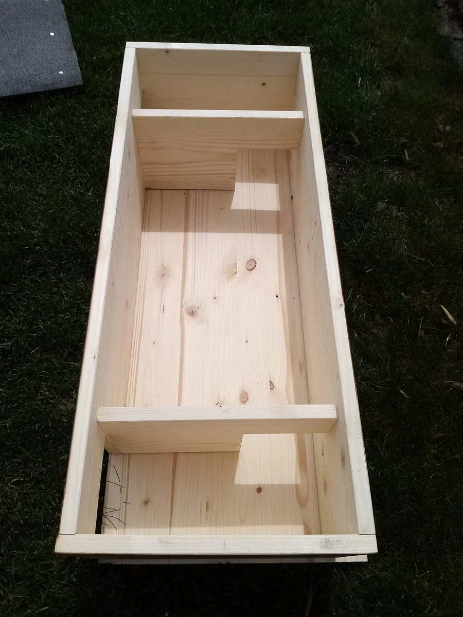 Igelhaus XL Igelschutz geflammt Dachpappe Isolierung handgemacht Boden Gratis Stroh84x40x25cm